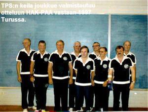 TPS joukkue Hak-Pa otteluun 1997 kuva